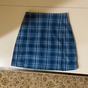 BRANDY MELVILLE blue pleated skirt